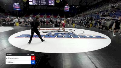 144 lbs Cons 64 #2 - Jackson Hanselman, IL vs Tommy Fidler, IL