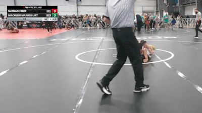 88 lbs Round 1 - 9:00am Saturday - Nathan Cruz, Oklahoma Elite vs Macklen Marksbury, Team Michigan