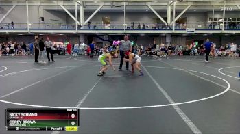 92 lbs Round 7 (10 Team) - Corey Brown, Headhunters vs Nicky Schiano, Kraken