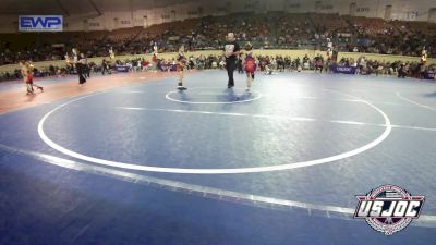 55 lbs Quarterfinal - Luke Brown, Open Mats vs Bryton Foster, Cushing Tigers