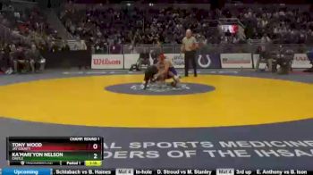 126 lbs Champ. Round 1 - Ka`Mari`Yon Nelson, Castle vs Tony Wood, Jay County