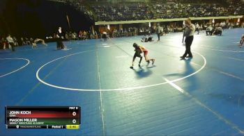 49 lbs 5th Place Match - Mason Miller, Sebolt Wrestling Academy vs John Koch, Iowa