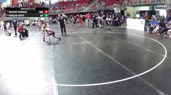 80 lbs Cons. Round 2 - Maxus Thomas, Tekamah Herman Wrestling Club vs Kaelan Hiatt, Superior