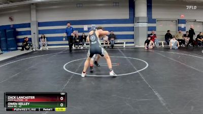 130 lbs Round 6 (8 Team) - Owen Kelley, NOVA WC vs Zack Lancaster, AACO Allstars