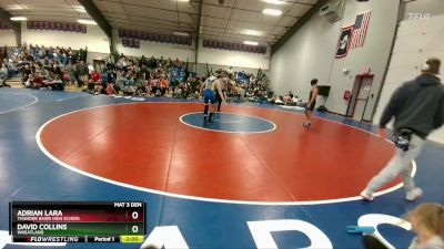 132B Quarterfinal - David Collins, Wheatland vs Adrian Lara, Thunder Basin High School