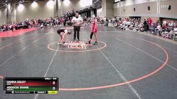 100 lbs Quarterfinal - Hanna Egley, Nixa vs Addison Shank, Odessa