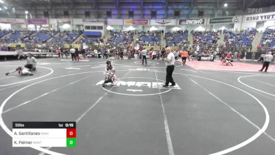 55 lbs Consi Of 4 - Anthony Santillanes, Ranch Hand Wrestling vs Kodah Palmer, Montrose Elite