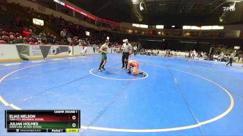 125 lbs Champ. Round 1 - Julian Holmes, Show Low Jr High School vs Elias Nelson, Tuba City Boarding School