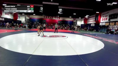 126 lbs Cons. Round 3 - Ryan Correa, Santa Fe vs Drake Finch, Mission Viejo