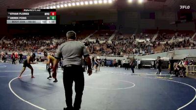 190-D2 Semifinal - Ethan Flores, Mountain Pointe High School vs Derek Fong, Horizon High School