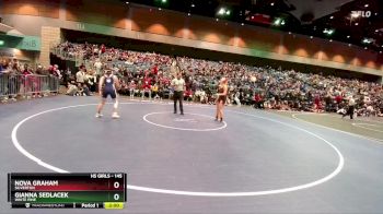145 lbs Champ. Round 2 - Gianna Sedlacek, White Pine vs Nova Graham, Silverton