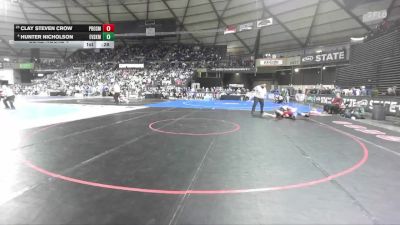 Boys 2A 165 lbs Cons. Round 4 - Clay Steven Crow, Prosser vs Hunter Nicholson, East Valley (Spokane)