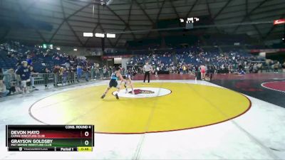 144 lbs Cons. Round 4 - Devon Mayo, Camas Wrestling Club vs Grayson Goldsby, Mat Demon Wrestling Club