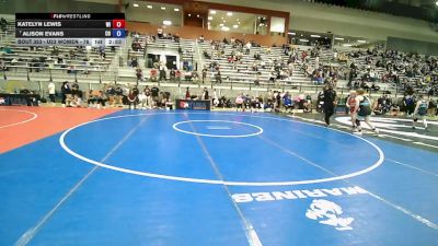 U23 Women - 76 lbs Cons. Round 3 - Katelyn Lewis, WI vs Alison Evans, CO