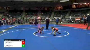 57 lbs Semifinal - Allie Procter, Roundtree Wrestling Academy vs Kendleigh Bowyer, Ggb