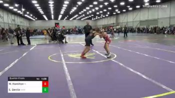 92 lbs Quarterfinal - Matthew Hamilton, Team Real Life vs Evian Garcia, Oakdale Youth Wrestling Club