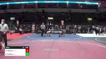 90 lbs Quarterfinal - Michael Macias, NM WolfPack vs Derek Padilla, Basic Academy WC