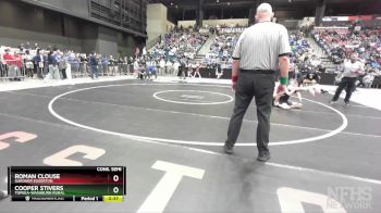 6A - 126 lbs Cons. Semi - Cooper Stivers, Topeka-Washburn Rural vs Roman Clouse, Gardner Edgerton