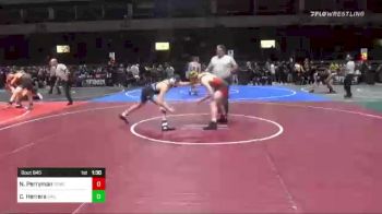 130 lbs Semifinal - Nathan Perryman, Temecula Valley vs Christian Herrera, Driller WC