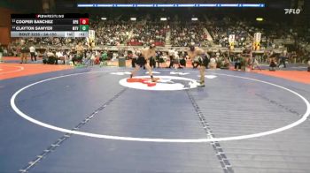 3A-150 lbs Cons. Round 2 - Cooper Sanchez, Burns/Pine Bluffs vs Clayton Sawyer, Mountain View