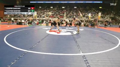 3A-150 lbs Cons. Round 2 - Cooper Sanchez, Burns/Pine Bluffs vs Clayton Sawyer, Mountain View