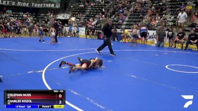 53 lbs Quarterfinal - Coleman Nuss, IA vs Charles Kozol, NE