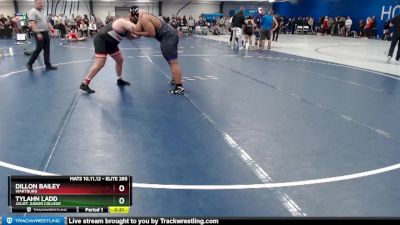 Elite 285 lbs Champ. Round 1 - Dillon Bailey, Wartburg vs Tylahn Ladd, Joliet Junior College