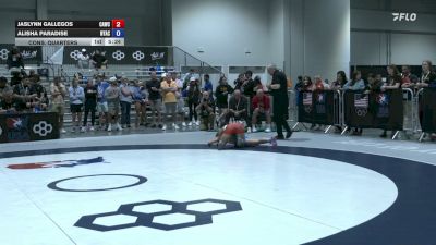 53 kg Cons. Quarters - Jaslynn Gallegos, Cardinal WC vs Alisha Paradise, Nyac
