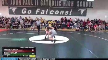 126 lbs Consolation Bracket - Ronan Naylor, Huntsville vs Taylor Fowler, Westminster Christian Academy