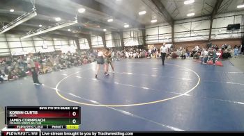 210 lbs 1st Place Match - James Cornpeach, Cougars Wrestling Club vs Korbin Curtis, Delta