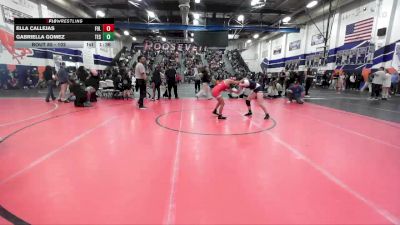 102 lbs Cons. Round 3 - Gabriella Gomez, Tesoro vs Ella Callejas, Fullerton