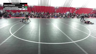 12U Boys - 82 lbs Champ. Round 2 - Kashton Hartmann, Stoughton Viking Wrestling Club vs Jonah Fourdyce, Moyer Elite Wrestling