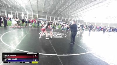 125 lbs Quarterfinal - Mika Yoffee, NV vs Alyssa Jones, CA