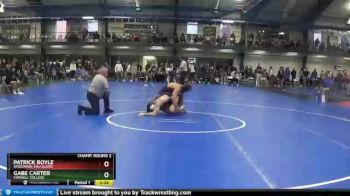 165 lbs Champ. Round 2 - Patrick Boyle, Wisconsin-Eau Claire vs Gabe Carter, Cornell College