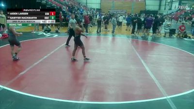 133 lbs 3rd Place Match - Aiden Larsen, Central Missouri vs Sawyer Hackbarth, Unattached