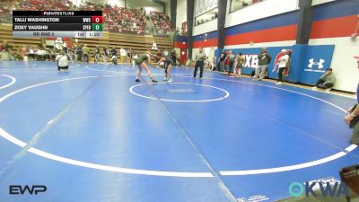 110 lbs Rr Rnd 5 - Talli Washington, Woodland Wrestling Club vs Zoey Vaughn, Sperry Wrestling Club