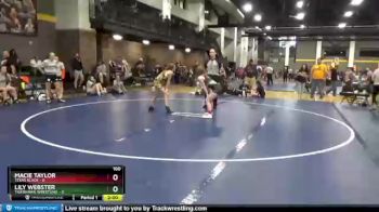 100 lbs Round 3 (6 Team) - Macie Taylor, Texas Black vs Lily Webster, TigerHawk Wrestling