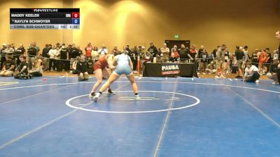 140 lbs Cons. Sub-quarters - Maddy Keeler, Empire Wrestling Academy vs Raylyn Schwoyer
