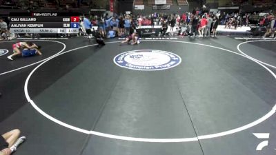 95 lbs Cali Gilliard, KCWA - Kern County Wrestling Association vs Aaliyah Kemplin, SJWA - San Joaquin Wrestling Association