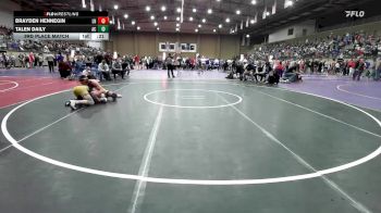 150D 3rd Place Match - Brayden Hennegin, Liberty North vs Talen Daily, Arkansas City