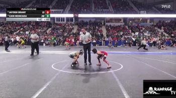 61 lbs Champ. Round 1 - Jayden Brant, Caney Valley vs Cain Moncada, JUIC3 ACAD3MY WRESTLING