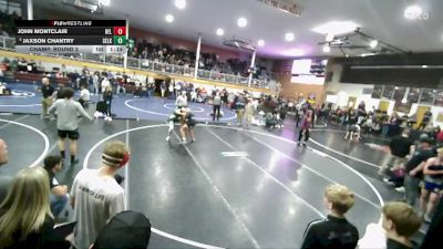150 lbs Champ. Round 2 - Jaxson Chantry, Selkirk vs John Montclair, Belgrade