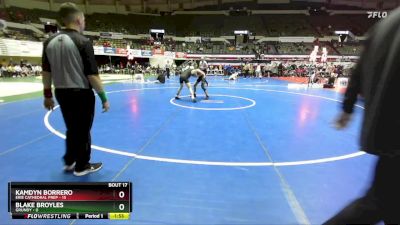 126 lbs Semis & Wb (16 Team) - Kamdyn Borrero, Erie Cathedral Prep vs Blake Broyles, Grundy