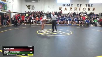 150 lbs Quarterfinal - Alex Baltes, Rockford vs Brody Sternhagen, HLV, Victor