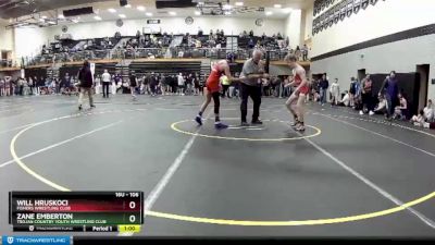 106 lbs Cons. Round 2 - Will Hruskoci, Fishers Wrestling Club vs Zane Emberton, Trojan Country Youth Wrestling Club