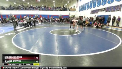 165 lbs Cons. Round 2 - Kainen Jaklitsch, West Valley (Spokane) vs Chance Browne, Lake City