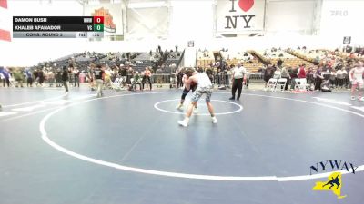 150 lbs Cons. Round 3 - Damon Bush, Warrior Warehouse Wrestling vs Khaleb Afanador, VHW Club