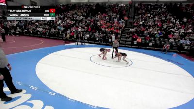 4A 100 lbs Quarterfinal - Alicia Hansen, Murray vs Mayslee Bunce, Bear River