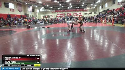 102 lbs Cons. Round 4 - Isaac Folk, Dakota Boyz Wrestling Club vs Asher Sargent, U.P. Elite