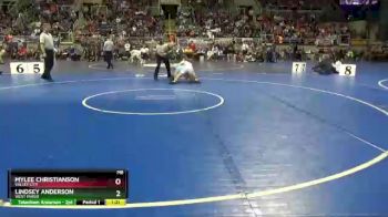 125 lbs 1st Place Match - Mylee Christianson, Valley City vs Lindsey Anderson, West Fargo